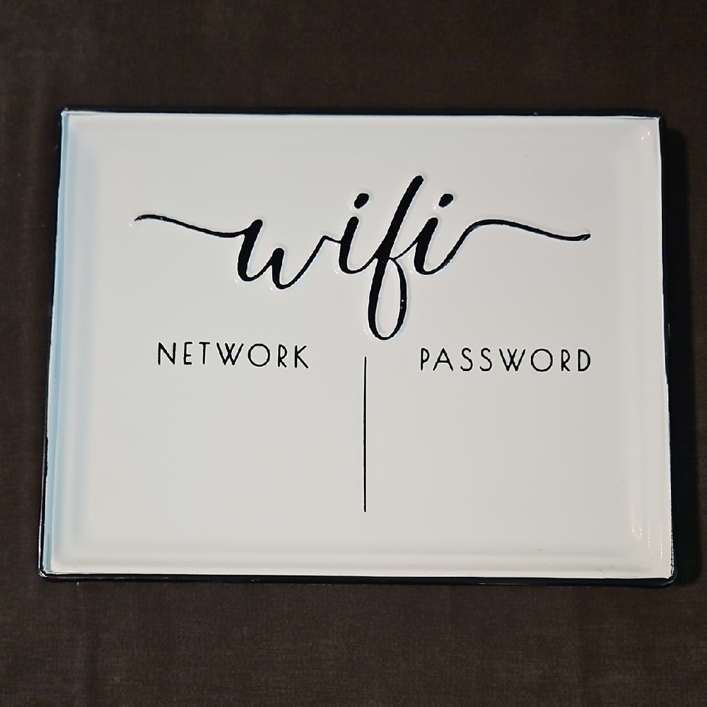 Better Homes And Gardens Black and White WiFi Password Frame